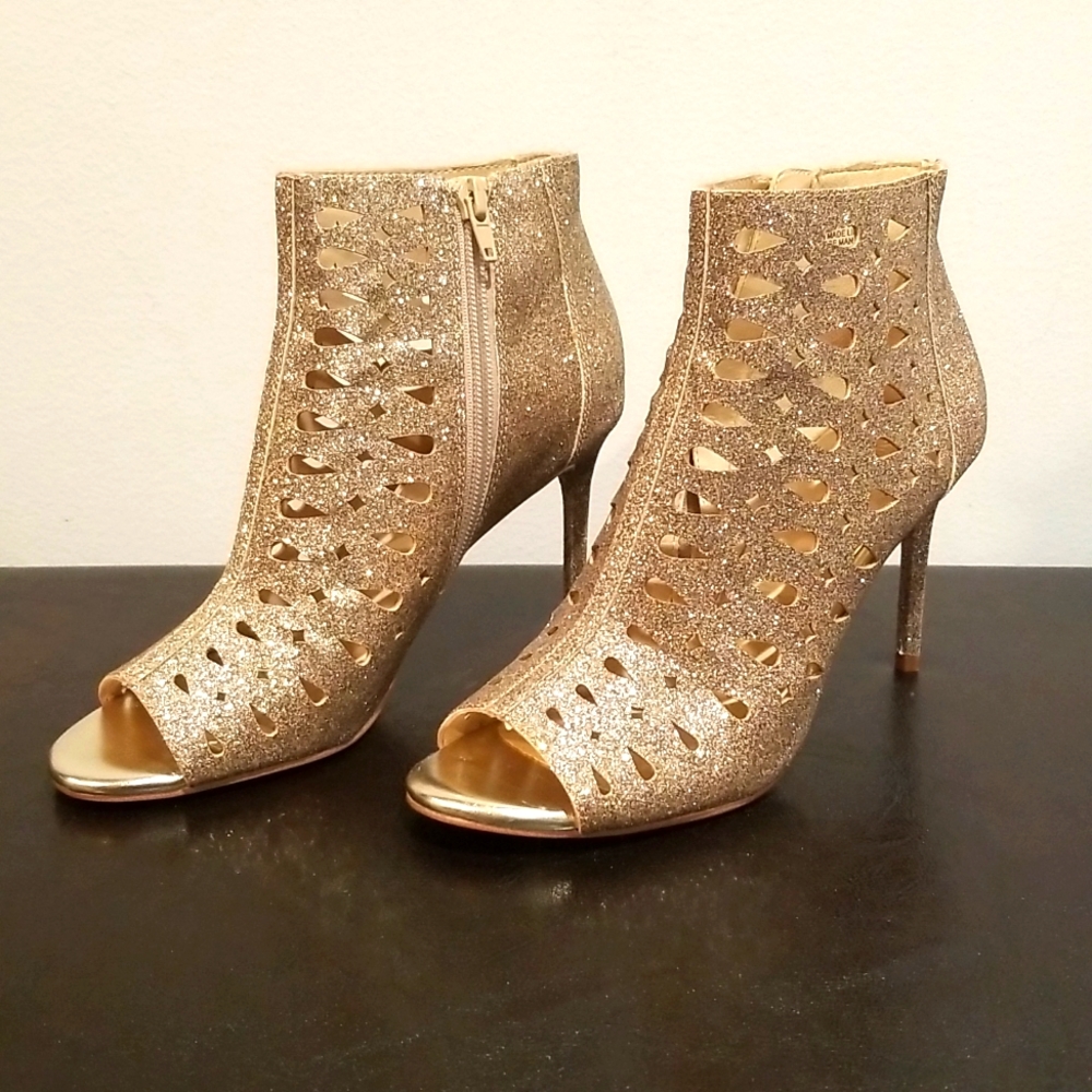 Nine West Gold Booties